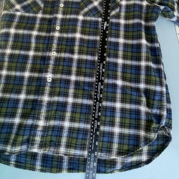 Pendleton WOOLENMILLS Wool Flannel Shirt Size XXL  PLAID BLUE/GREEN - Picture 5 of 16